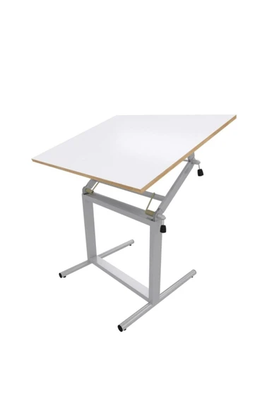 Panda 80x120 Cm Ahşap Tablalı Teknik Proje Çizim Masası Profesyonel Çizim Masası Ayak+tabla - 1