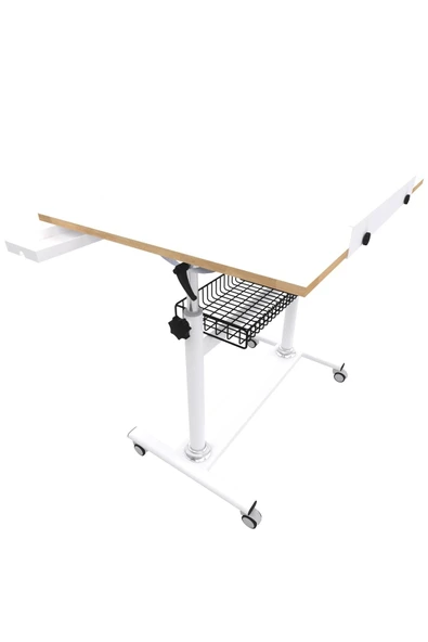 Panda 70x100 Tekerlekli Tablalı Teknik Proje Çizim Masası Sepetli Profesyonel - 2