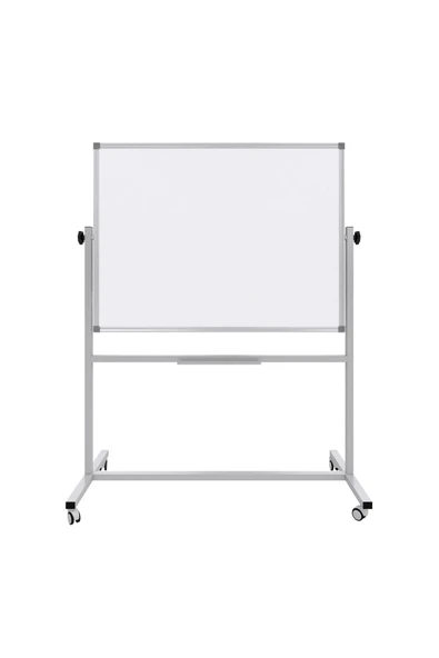 Panda 90X120 CM-360 DÖNERLİ AYAKLI ÇİFT TARAFLI TEKERLEKLİ MOBİL YAZI TAHTASI-PAN301 ürün görseli