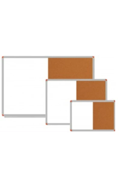 Panda Yarısı Yazı Tahtası Yarısı Mantar Pano 60 X 90 Cm ürün görseli