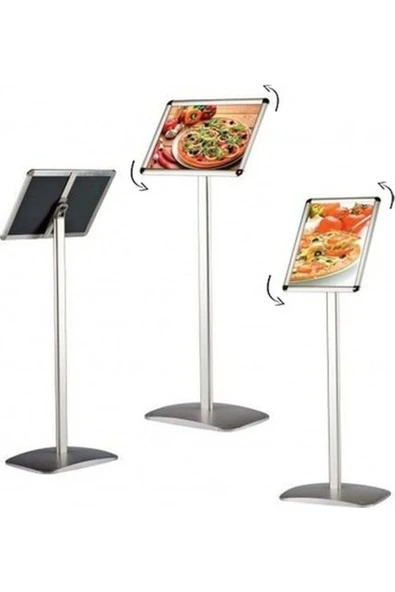 OfisDS A4 21X30 cm Ayaklı Alüminyum Yönlendirme Menü Panosu - Resim 3