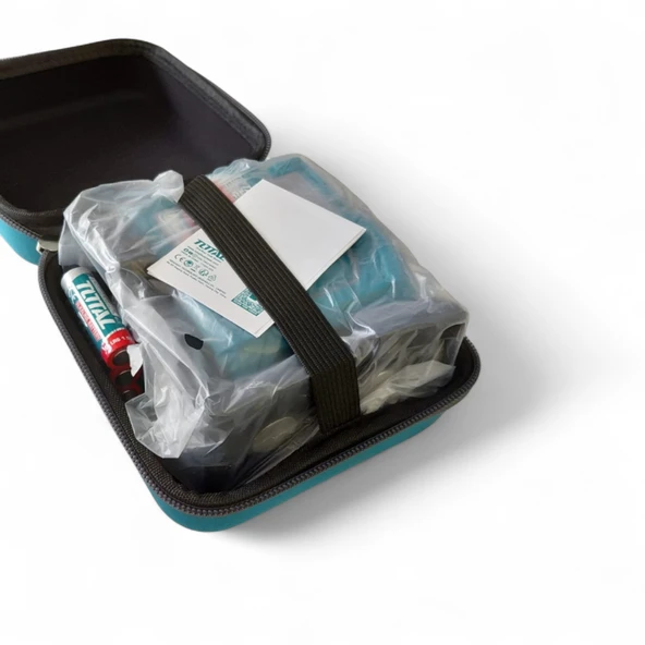 Total TLL156601 Yeşil Çizgi Lazer Terazi Seviyesi 35m Dayanıklı Hassas Ölçüm Taşıma Çantalı Model - Resim 4