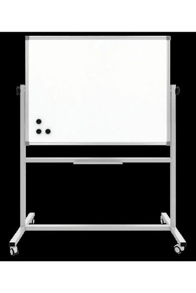 Panda 120x200 Cm Mıknatıs Yüzey Mobil Yazı Tahtası 360° Dönerli Pano - Resim 3