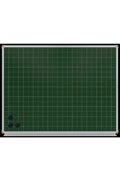 Panda 120x240 Cm Kareli Mıknatıs Yüzey Duvara Monte (beyaz + Yeşil) Yazı Tahtası Pano - Resim 2