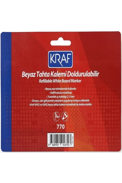 KRAF Doldurulabilir Tahta Kalemi 4'lü Set 770-4 - 4