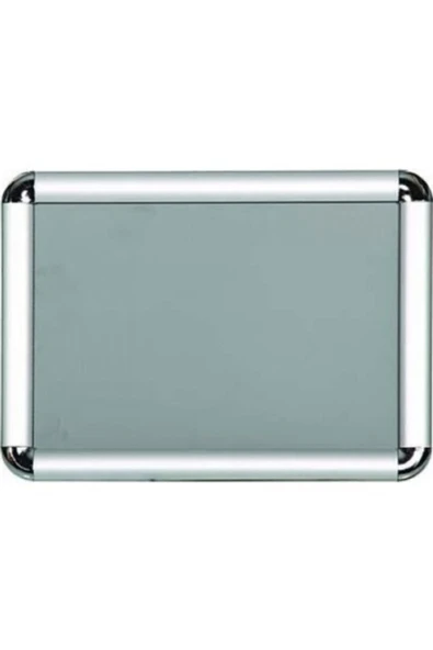PROJENEON B2 50x70cm Alüminyum Çerçeve Rondo Köşe Aç Kapa Açılır Kapanır Klik Klak Çerçeve - 3