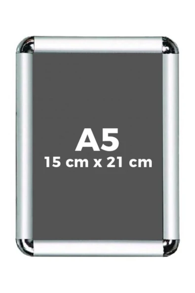 Livart A5 Alüminyum Rondo Çerçeve 15x21cm - Köşe Açılır Kapanır 25mm - 1