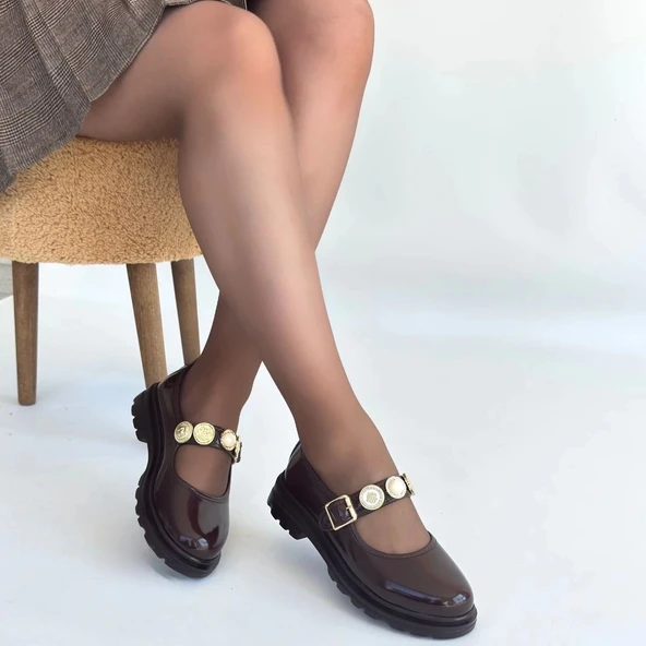 Okira Kahverengi Rugan Oxford Ayakkabı - Resim 4