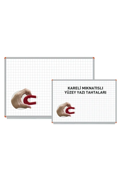 Panda 120x240 Cm Kareli Mıknatıs Yüzey Duvara Monte (beyaz + Yeşil) Yazı Tahtası Pano ürün görseli