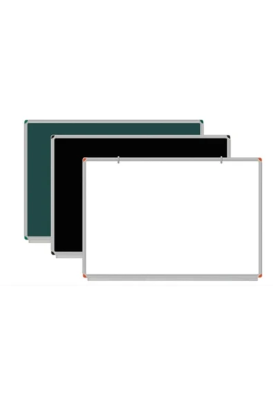 Panda Duvara Monte Laminant Askılı Yazı Tahtası 120x140cm Yeşil - 1