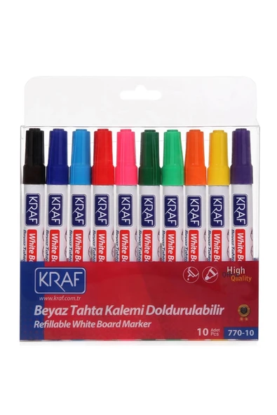 artline Kraf Doldurulabilir Beyaz Tahta Kalemi 10'lu Set 770-10 - 1