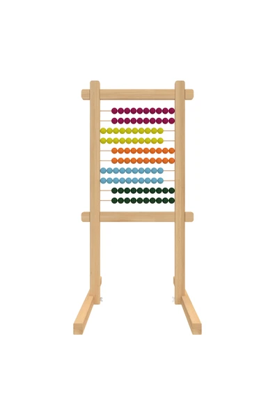 Panda 55X100 CM 100 BONCUKLU AHŞAP AYAKLI ABAKÜS-PAN310