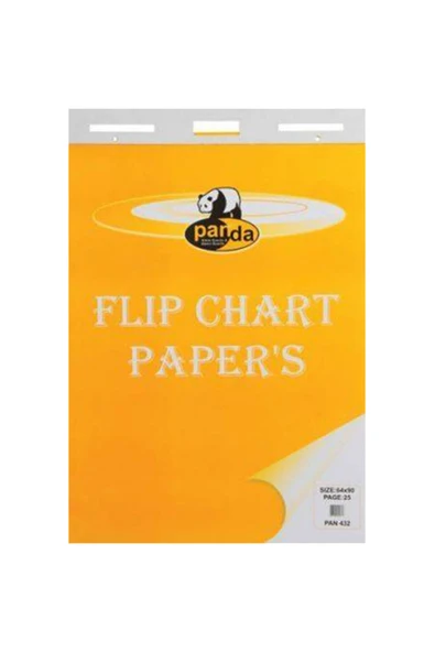 Panda 432 64x90 Flipchart Kağıt Askılı Düz 25li ürün görseli