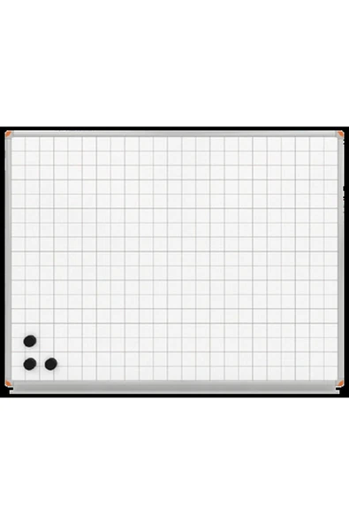 Panda 120x240 Cm Kareli Mıknatıs Yüzey Duvara Monte (beyaz + Yeşil) Yazı Tahtası Pano - Resim 3