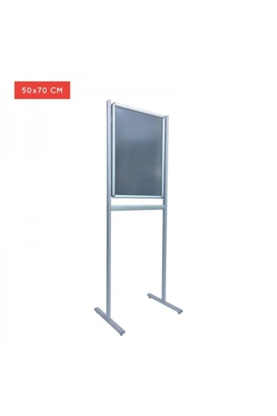 OfisDS B2 50x70cm Alüminyum Çift Taraflı Kaldırım Reklam Poster Pano - 3