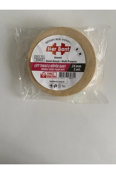 her bant Çift taraflı köpüklü bant - 1