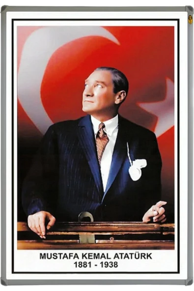 Panda Pan411 35 X 50 Metal Çerçeveli Atatürk Portresi - 1