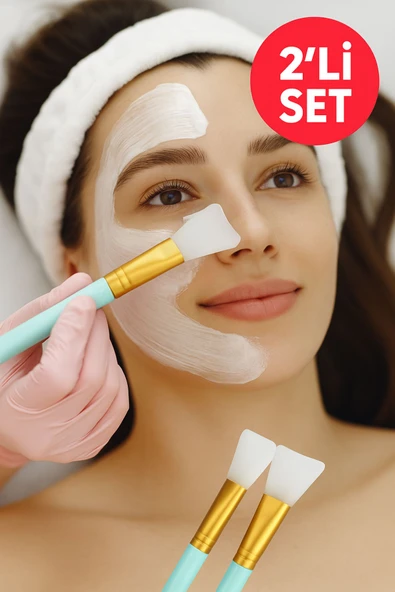 2’li Silikon Yüz Maske Spatula Seti – Kolay Temizlenir, Hijyenik, Yumuşak ve Renkli Seçenekler