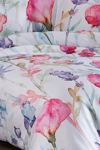 Varol Royal Saten King Size (Battal Boy) 300TC Nevresim Takımı - SİLVİA - Resim 2