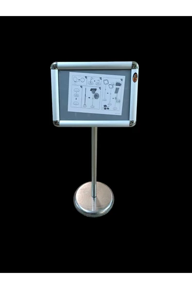 OfisDS Yükseklik Ayarlı A4 Boyut Menüboard Menü Panosu Yatay ve Dikey Yönlendirme - Resim 5