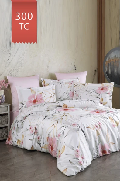 Varol Royal Saten Tek Kişilik 300TC Nevresim Takımı  - STELLA - 1