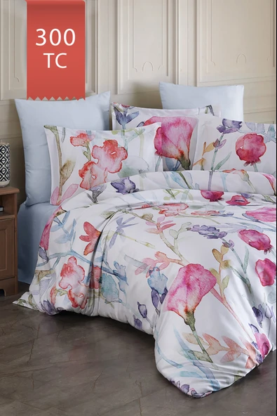 Varol Royal Saten King Size (Battal Boy) 300TC Nevresim Takımı - SİLVİA ürün görseli