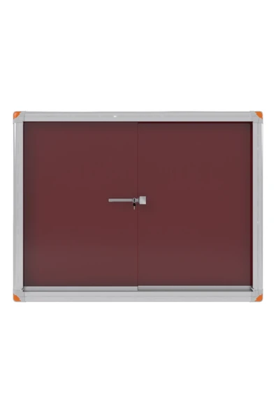 Panda 60x90 Cm Kilitli Ve Sürgülü Alüminyum Çerçeve Camlı Ilan Duyuru Panosu ürün görseli