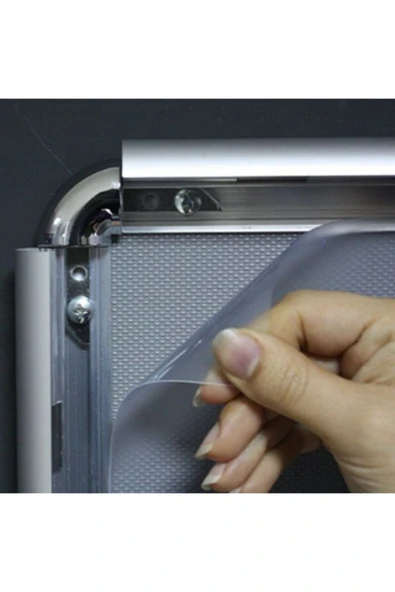 Alüminyum B2 50x70cm Çerçeve 1 Adet Rondo Köşe Aç Kapa Açılır Kapanır - Resim 3