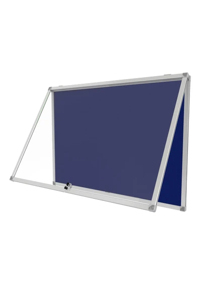 Panda 100x140 Cm Alüminyum Kilitli Kapaklı Ince Camekanlı Ilan Duyuru Sunum Pano ürün görseli