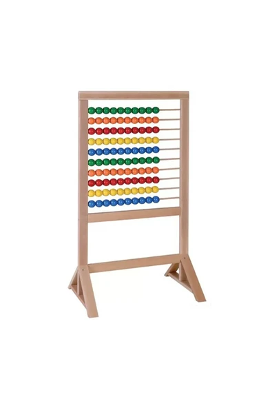 Panda 310 Ayaklı Lüks Ahşap Abaküs 55x100 - 1