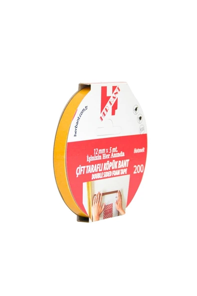 her bant Herbant Çift Taraflı Köpük Bant (12mmx5mt) - 1