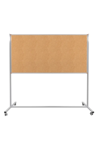 Panda 90x180cm Mantar Pano Tekerlekli Ayaklı Sabit Tek Taraflı - 1