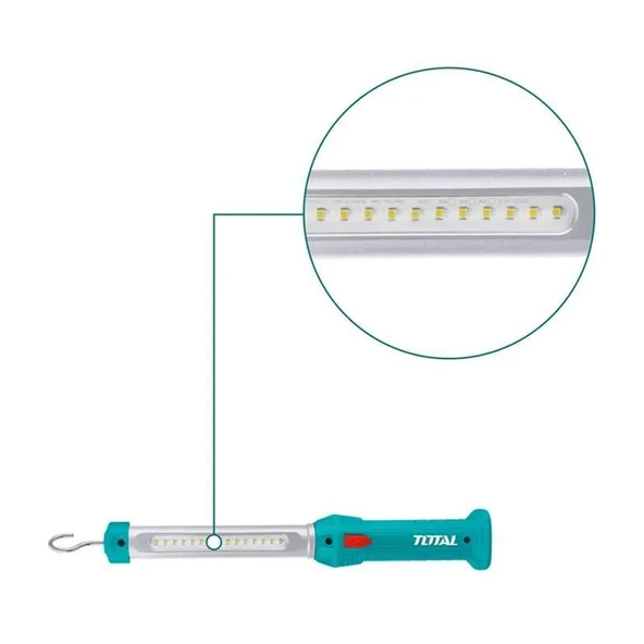 Total TWLI35261 Şarjlı Askılı Mıknatıslı Led Lamba Çalışma Işığı 300 Lümen 3.5W Usb Şarjlı Lion Pil - Resim 7