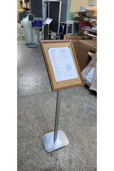 OfisDS Alüminyum Ayaklı 30*45 Mantar Pano Menü Board - Resim 5