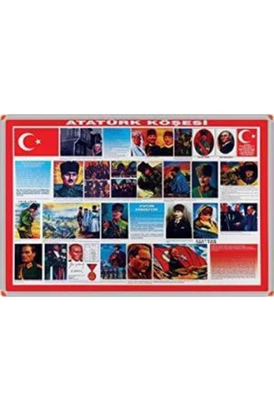 erykitap Panda Atatürk Köşesi Metal Çerçeveli 70x100 Pan501 ürün görseli