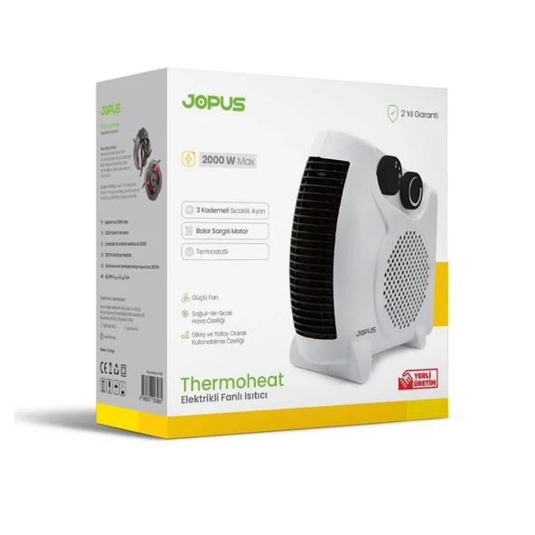 Jopus 2000W Fanlı Isıtıcı JO-FI001 - Resim 3