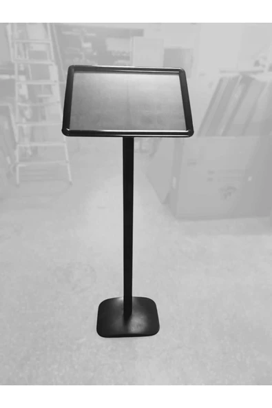 DİSPLAY A4 siyah renk Ayaklı Alüminyum Yönlendirme Menü Panosu Yönlendirme 21x30x110cm ürün görseli