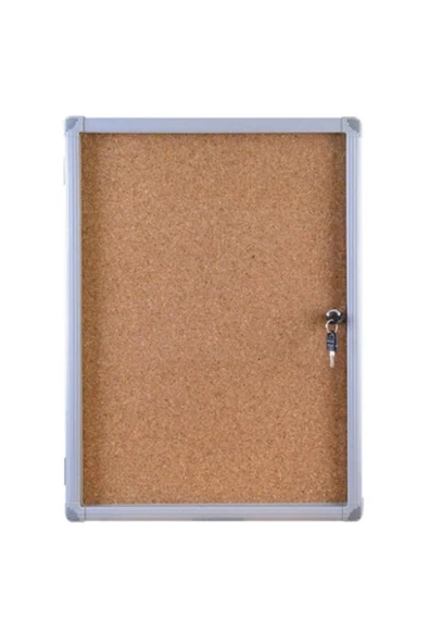 Panda Ince Alüminyum Kapaklı Camekanlı Pano (100x100 Cm) ürün görseli