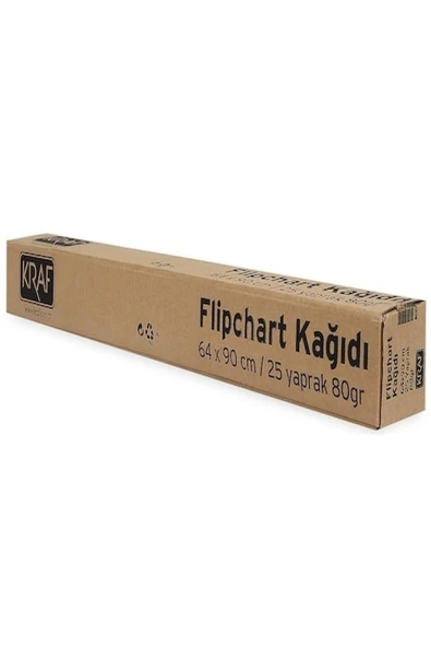 KRAF Flıpchart Kağıdı Rulo 64x90cm 25yp 703g (1,15 KG) - 1