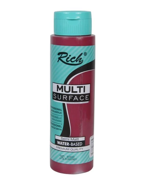 Rich Multi Surface Akrilik Boya Bordo 500cc