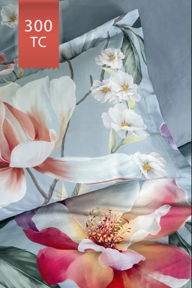 Varol Royal Saten Çift Kişilik 300TC Nevresim Takımı  - ESTİVA - Resim 3