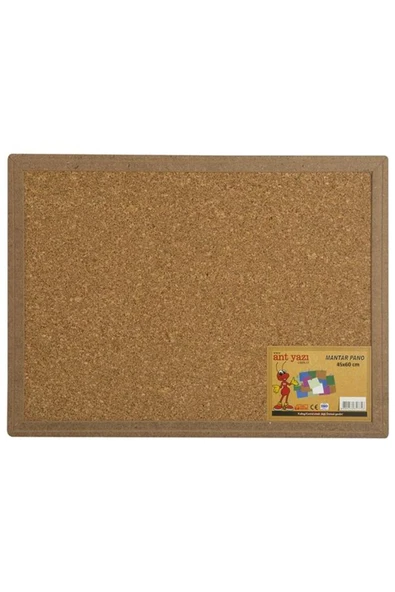ANT YAZI Duvara Monte Mantar Pano Ahşap Çerçeve 45x60 - 1