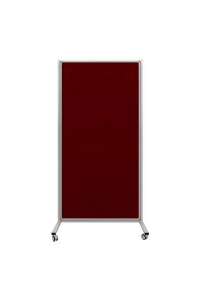 Panda 90x180 Cm Çift Taraflı Sabit Tekerlekli Kumaş Kaplı Ayaklı Paravan - 3