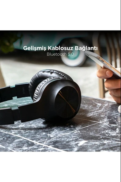 Ttec SoundMax 2KM117S Mikrofonlu Kulak Üstü Siyah Bluetooth Kulaklık - Resim 3