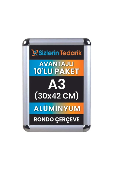 Turkuazpano A3 Alüminyum Rondo Çerçeve 10 Adet ürün görseli