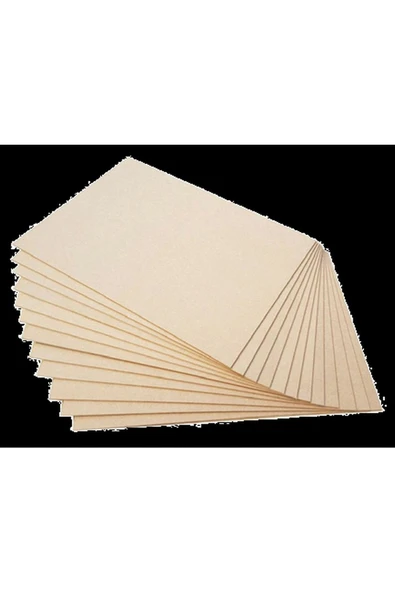 Panda 12 Adet 50x70 Cm 4 Mm Kalınlık Ham Mdf Levha - 1