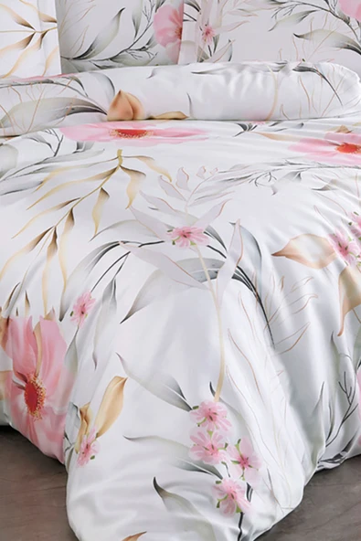 Varol Royal Saten Çift Kişilik 300TC Nevresim Takımı  - STELLA - Resim 2