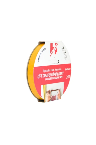 her bant Herbant Çift Taraflı Köpük Bant (asma Bandı) Askılı 18mm X 5 Metre Sp3511 - 1