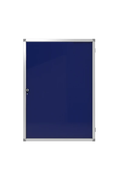 Panda 100x100 Cm Alüminyum Kilitli Kapaklı Ince Camekanlı Ilan Duyuru Sunum Pano - Resim 3