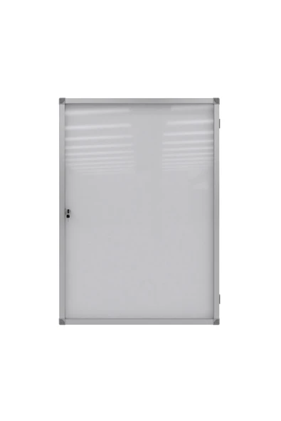 Panda 70x100 Cm Mıknatıslı Alüminyum Kilitli Kapaklı Ince Camekanlı Ilan Duyuru Sunum Pano - 5